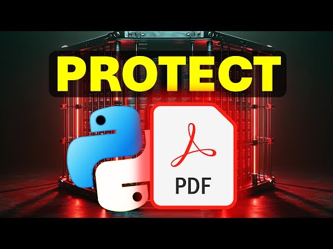 PROTECT your PDF Files with Python 🔒