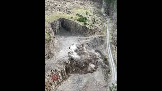 Rock blasting before and after #explosion #rockblasting