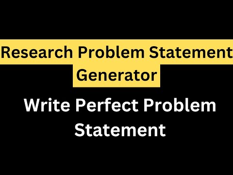 Problem Statement Generator || write perfect Problem statement