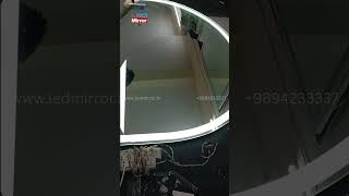 light mirror | led mirror #ledmirror #opulentinteriors #interiordesign #androidledmirror #home