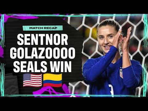 Ally Sentnor seals the deal with 2nd half GOLAZO | USWNT vs. Colombia I Attacking Third