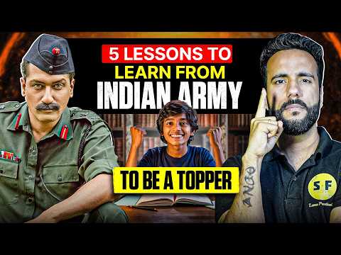 5 LESSONS to learn from INDIAN ARMY to be TOPPER | Ashu Sir