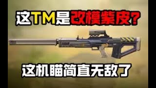 【使命召唤手游】这TM是改模紫皮？这机瞄你真的无敌了孩子！#CODM一枪穿云