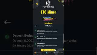 27-01-25 Today's LTC Miner  Daily UpdateLogin : https://ltcminer.com/1141417