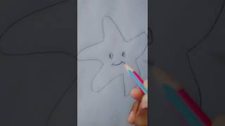How to make a Starfish step by step ❤️ #artforbeginners #drawing #simpledrawing
