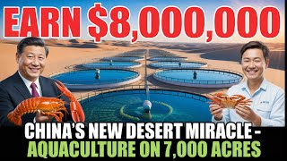UNBELIEVABLE! China Establishes the World's Largest Seafood Farming Base in the Desert!