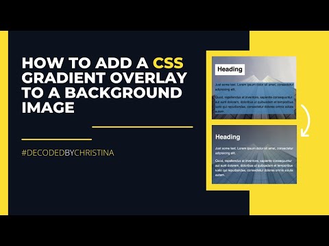 Working with text and images: How to add a CSS gradient overlay to a background image