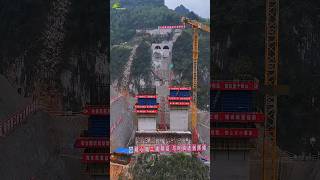HIGH GRADE STEEL-TUBE ARCH BRIDGE || LIUCHE RIVER BRIDGE Anpan Expressway #bridge #civilengineering