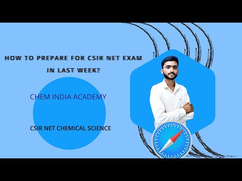 HOW TO PREPARE IN THE LAST WEEK FOR CSIR NET 2023 EXAM?#Chemindiaacademy #csirnet #chemistry