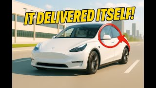 IT DELIVERED ITSELF?! Tesla’s First Driverless Delivery Is REAL