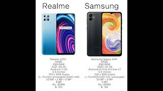#realmec25y   #SamsungA04 #price #comparison