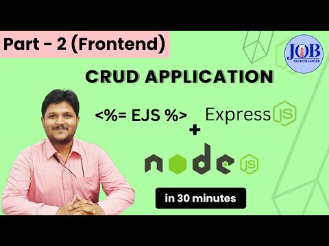 CRUD APP using NodeJS | EXPRESS | EJS | FRONTEND- PART 2
