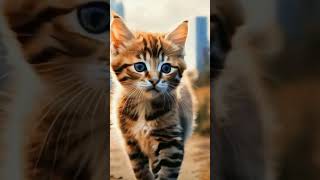 Cats tuff time😧😭 #shortfeeds #cat #aicurated