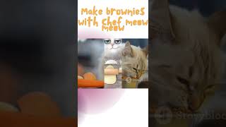 Brownies by Cat #cute #brownie #cats #cat #ai #baking