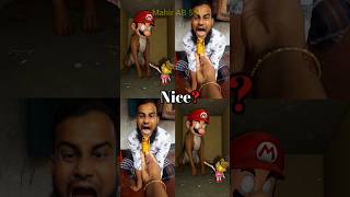 Mario Feeding Dog Mahir 🍌 #mahirab55 #cocomelon #memes #roblox #funny #smartphone #funnyimages