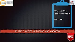 CRISC Q & A SET 26