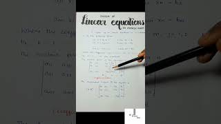 SYSTEM OF LINEAR EQUATIONS IN MATRIX FORM #tnsyllabus #tn12thstdmaths #tnnewsyllabusmaths #chapter1