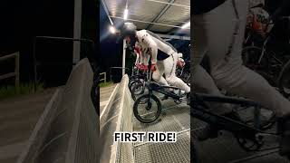 FIRST RIP ON THE NEW BIKE 💎 #bmx #speedco #firstride