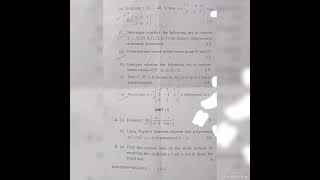 btech first semester maths sample paper of 2023or 2022.