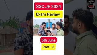SSC JE 2024 Exam Analysis today 🔥 Part-3