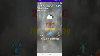 App Thời tiết source code Weather java Android