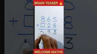 Maths Test 😄 #easymaths #shorts #brainteaser #maths #puzzle #mathquiz #mathematics #welcomemaths