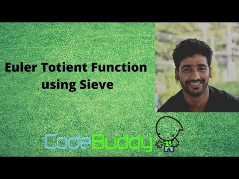 (5/7) ETF - (Euler Totient Function) using sieve | Number Theory | competitive coding