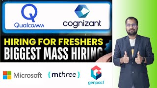 Cognizant & Qualcomm Jobs For Freshers | Micorsoft, Mthree, Genpact Jobs  Unlimited Jobs Apply Fast