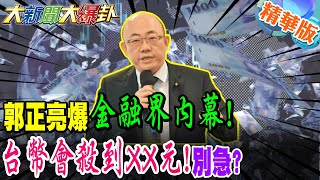 郭正亮爆金融界內幕!台幣會殺到XX元!別急?【#大新聞大爆卦】精華版2 @大新聞大爆卦HotNewsTalk