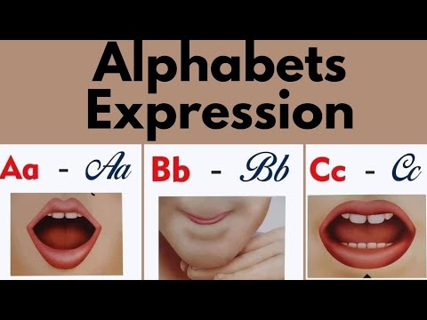 Alphabets Expression | A to Z Alphabets | Abc with mouth Expression |