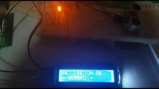 Abastecimiento de agua con arduino, sensor ultrasónico y pantalla LCD