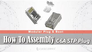 Cat.6A Shielded RJ45 Connector Assembly Instruction