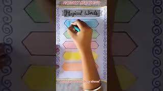 Magic words chart .