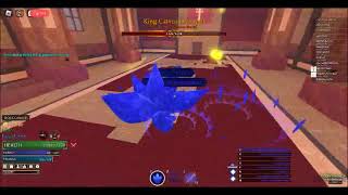 Arcane Odyssey Fighting King Calvus with Crystal Magic