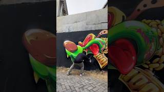 THE MOST INSANE GRAFFITI CHARACTER STYLE 😱 @helloswodshit #graffiti #graffitiart #shorts
