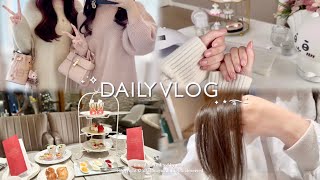 vlog┊美容モチベを上げる社会人の5days🌙 ༘⋆友達とアフヌン🍨美容室,セルフネイル,etc...