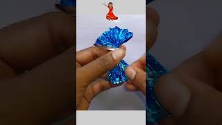 How make  mini craft ✴️  #plastic #craft #easyart #diy #shorts 👈