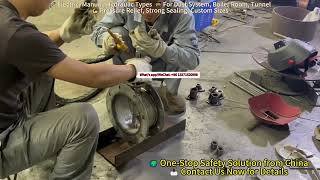 The Smoke damper with butterfly blade for cleanrooms, smooth operation, includes backdraft control.