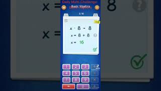 Daily Math Challenge: Basic Algebra  KS2 Math SATs Daily Practice