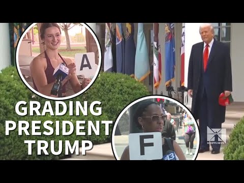 We asked you to grade President Trump's first 100 days in office