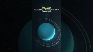 Why Uranus Rolls Like a Marble in Space 🤯🌌 #uranus #space #shorts