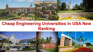 Cheap Engineering Universities in USA New Ranking