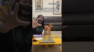 科學魔術表演 單手接泡泡 泡泡不會破｜Sophia老師🇺🇸英文家教 English Tutor