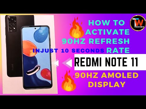 How to enable 90hz refresh rate in just 10 seconds in Redmi Note 11 in 2023@TechWit0 #refresh rate