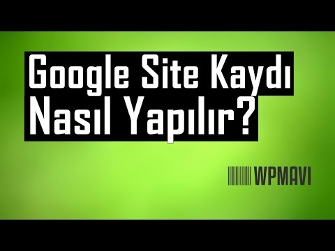 Google Site Kaydı Nasıl Yapılır? ( Google'a Site Ekleme )