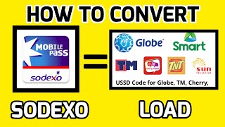 PERASWIPE HOW TO CONVERT SODEXO MOBILE PASS INTO LOAD 2019