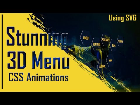 Stunning CSS 3D Effect -3D Menu Hover Effect - CSS3 | HTML5