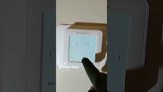 How to set the time on a Honeywell T6 Pro Smart Programmable Thermostat #homeautomation #videoshort