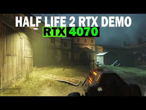 Half Life 2 RTX Demo - RTX 4070 Asus G14 Gameplay - Ravenholm (No Commentary) Nvidia Driver v.572.83