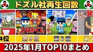 ✂️ 1月のドズル社がまるわかり！再生回数ランキングTOP10👑ぎゅっとまとめ【ドズル社】【ドズル/ぼんじゅうる/おんりー/おらふくん/おおはらMEN】【切り抜き】【2025】